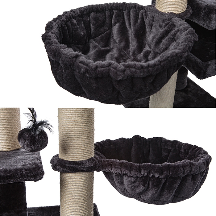 Cat Tree with 2 Hammocks and Perches